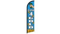 Cash 4 Gold Superknit Polyester Windless Flag Size 11.5ft by 2.5ft