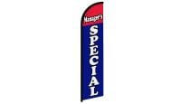 Managers Special Superknit Polyester Windless Flag Size 11.5ft by 2.5ft