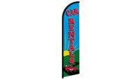 Car Rentals Superknit Polyester Windless Flag Size 11.5ft by 2.5ft