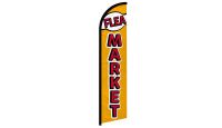 Flea Market Superknit Polyester Windless Flag Size 11.5ft by 2.5ft