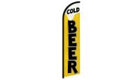 Cold Beer Superknit Polyester Windless Flag Size 11.5ft by 2.5ft