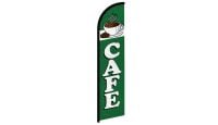 Cafe Green Superknit Polyester Windless Flag Size 11.5ft by 2.5ft