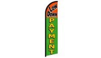 Low Down Payment Superknit Polyester Windless Flag Size 11.5ft by 2.5ft