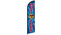 Hot Tubs Superknit Polyester Windless Flag Size 11.5ft by 2.5ft