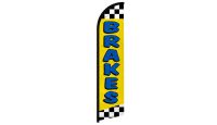 Brakes Yellow Superknit Polyester Windless Flag Size 11.5ft by 2.5ft