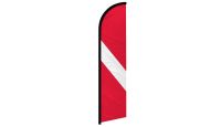Diver Superknit Polyester Windless Flag Size 11.5ft by 2.5ft
