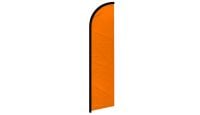 Orange Solid Color Superknit Polyester Windless Flag Size 11.5ft by 2.5ft