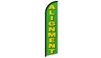 Alignment Green Superknit Polyester Windless Flag Size 11.5ft by 2.5ft