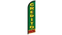 Credito Facil Superknit Polyester Windless Flag Size 11.5ft by 2.5ft