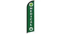 Medical MJ Superknit Polyester Windless Flag Size 11.5ft by 2.5ft