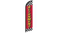 Alignment Red Checkered Superknit Polyester Windless Flag Size 11.5ft by 2.5ft