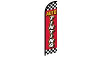 Auto Tinting Red Checkered Superknit Polyester Windless Flag Size 11.5ft by 2.5ft
