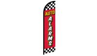 Auto Alarms Red Checkered Superknit Polyester Windless Flag Size 11.5ft by 2.5ft