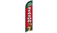 Tis The Season Superknit Polyester Windless Flag Size 11.5ft by 2.5ft