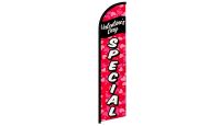 Valentine's Day Special  Superknit Polyester Windless Flag Size 11.5ft by 2.5ft