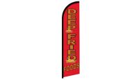 Deep Fried Foods Superknit Polyester Windless Flag Size 11.5ft by 2.5ft