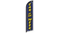 Car of the Week Blue Superknit Polyester Windless Flag Size 11.5ft by 2.5ft