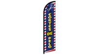 Cortes De Pelo Superknit Polyester Windless Flag Size 11.5ft by 2.5ft