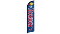 Star Smog Check Superknit Polyester Windless Flag Size 11.5ft by 2.5ft