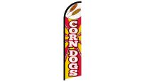 Corn Dogs Superknit Polyester Windless Flag Size 11.5ft by 2.5ft