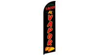 Tacos Al Vapor Superknit Polyester Windless Flag Size 11.5ft by 2.5ft