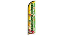 Comida Mexicana Superknit Polyester Swooper Flag Size 11.5ft by 2.5ft