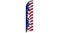 USA Star Spangled Superknit Polyester Windless Flag Size 11.5ft by 2.5ft