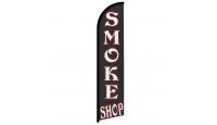 Smoke Shop Black Superknit Polyester Windless Flag Size 11.5ft by 2.5ft