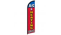 A/C & Heating Services Windless Banner Flag