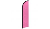 Pink Solid Color Windless Banner Flag