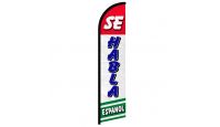 Se Habla Espanol #3 Superknit Polyester Windless Flag Size 11.5ft by 2.5ft