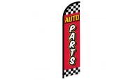 Auto Parts  (Red Checkered) Windless Banner Flag