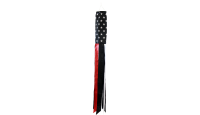 5ft Long Thin Red Line USA Shiny Polyester Windsock 