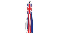 5ft Long United Kingdom Shiny Polyester Windsock 