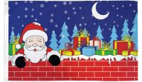 Christmas Eve Santa Printed Polyester Flag 3ft by 5ft