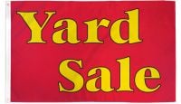 Yard Sale Red & Yellow Printed Polyester Flag 3ft by 5ft