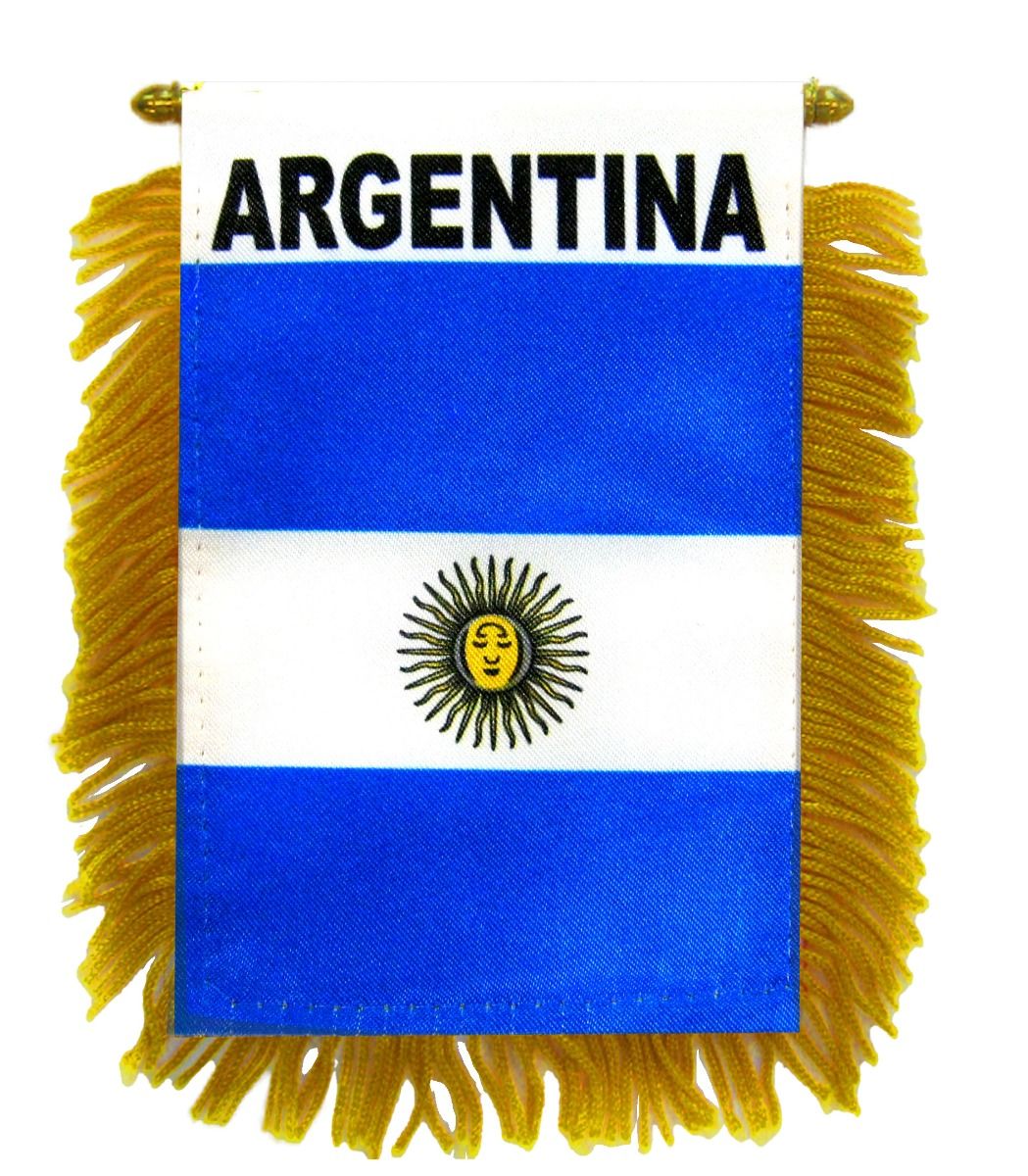 Argentina Flag/Argentina Mini Car banner 4 car mirror or window.Great gift. 