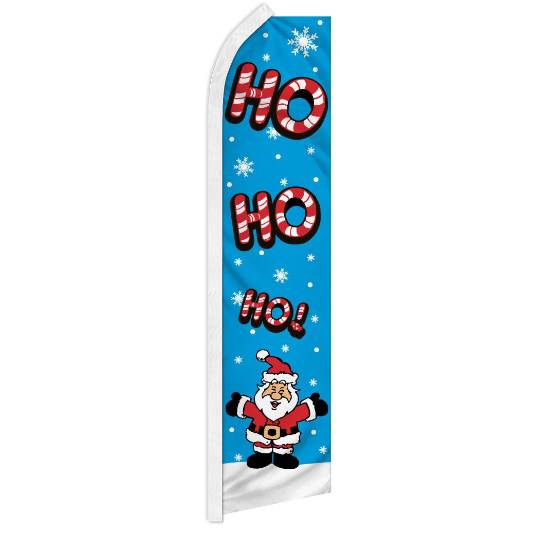 Christmas Advertising Swooper Flutter Feather Flag Kit Happy Holidays Xmas Sale 