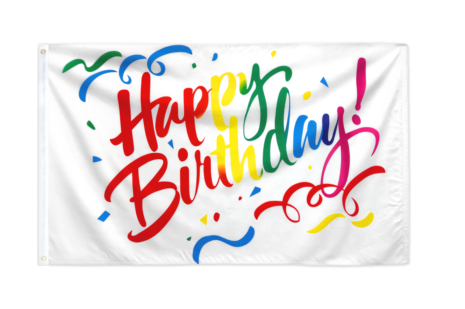 Happy Birthday (Streamers) Flag 3x5ft Poly