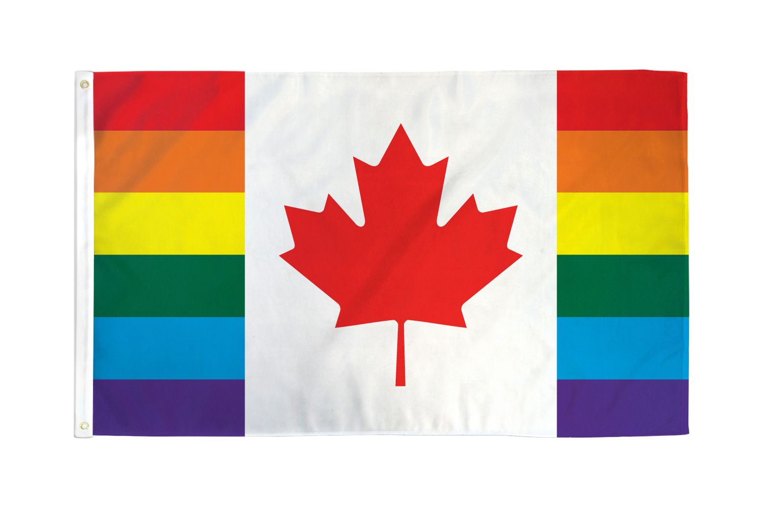 Details about   CANADA PRIDE RAINBOW    3' X 5' Polyester Flag 