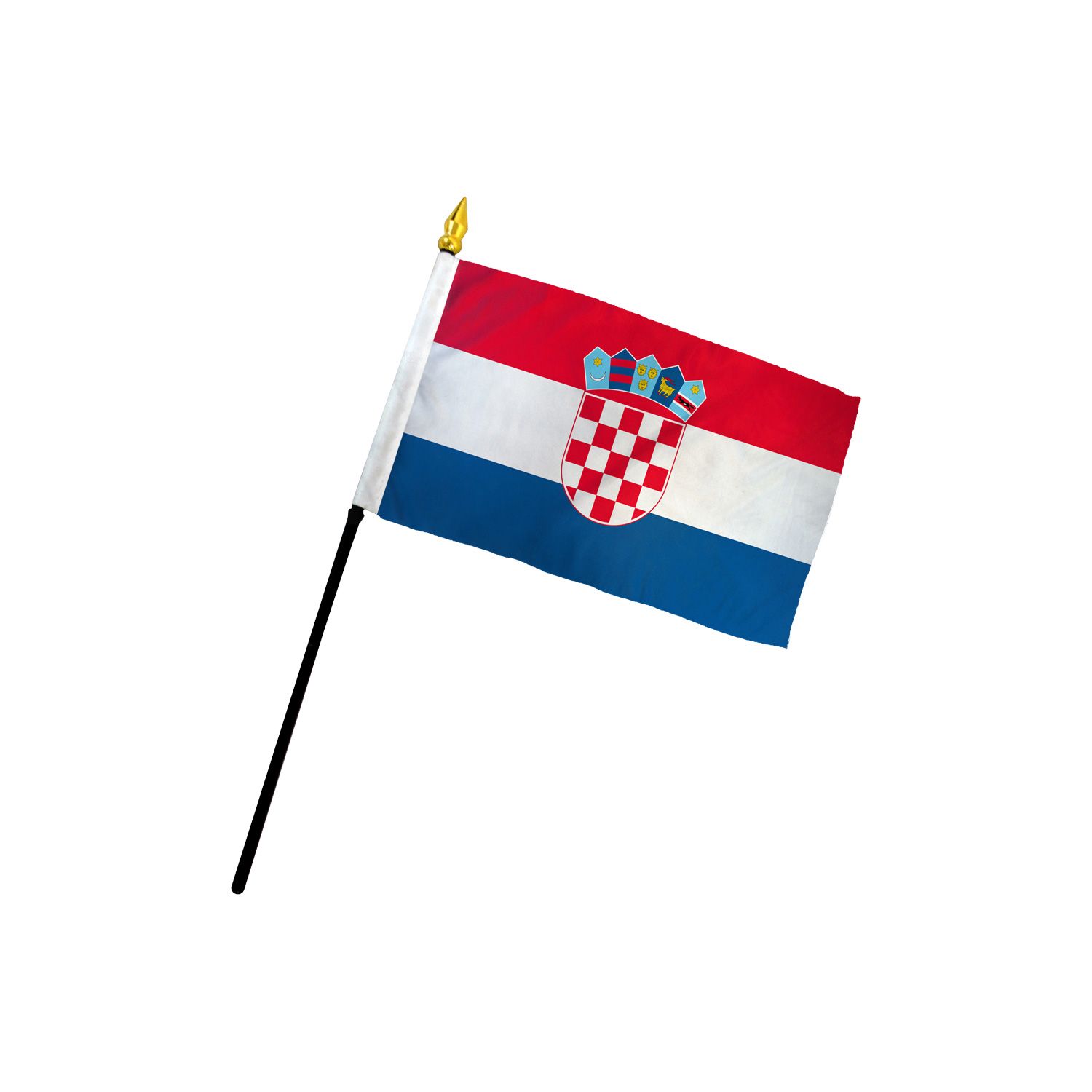 Croatia Desk Flag "4x6" Croatia Flag Croatia Stick Flag 