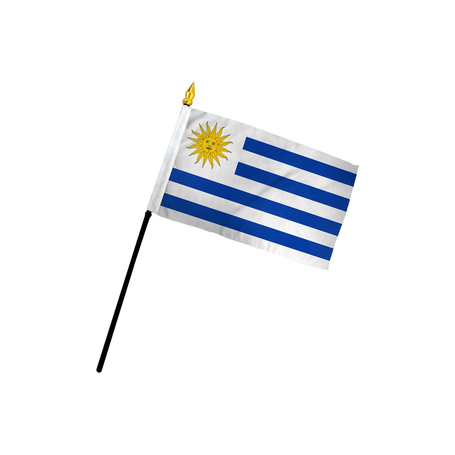 Uruguay 4x6in Stick Flag | Flags Importer | International Desk Flag