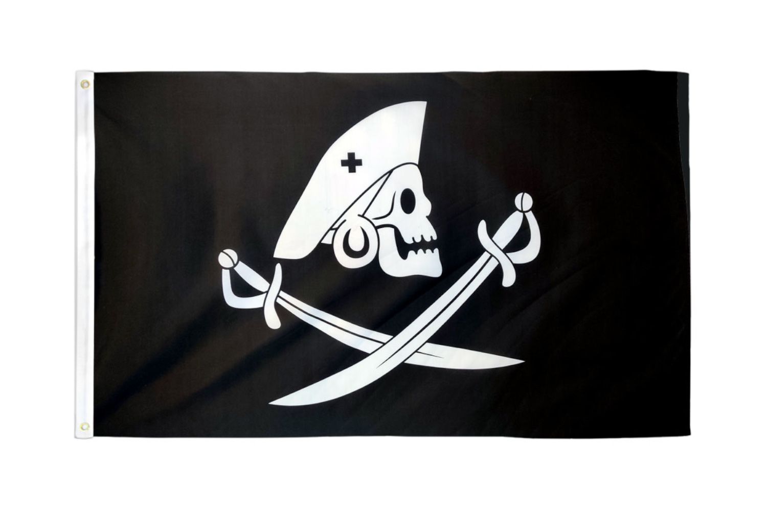 Bart Roberts Pirate Flag 3x5ft Poly 