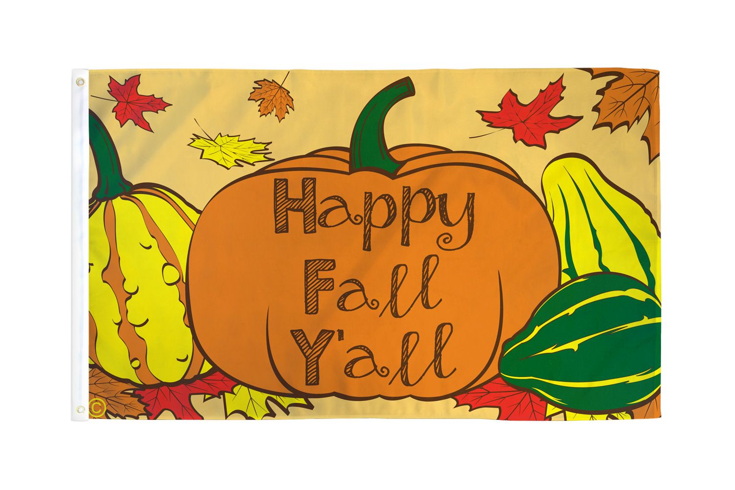 Happy Thanksgiving Swooper Flag Only Windless 3' Wide Sign Banner Fall Theme 