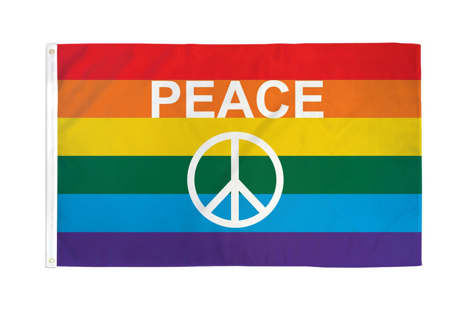 Fahne Flagge Peace Love Happiness 90 x 150 cm 
