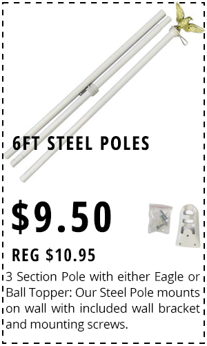 Steel Poles on Sale for $9.50