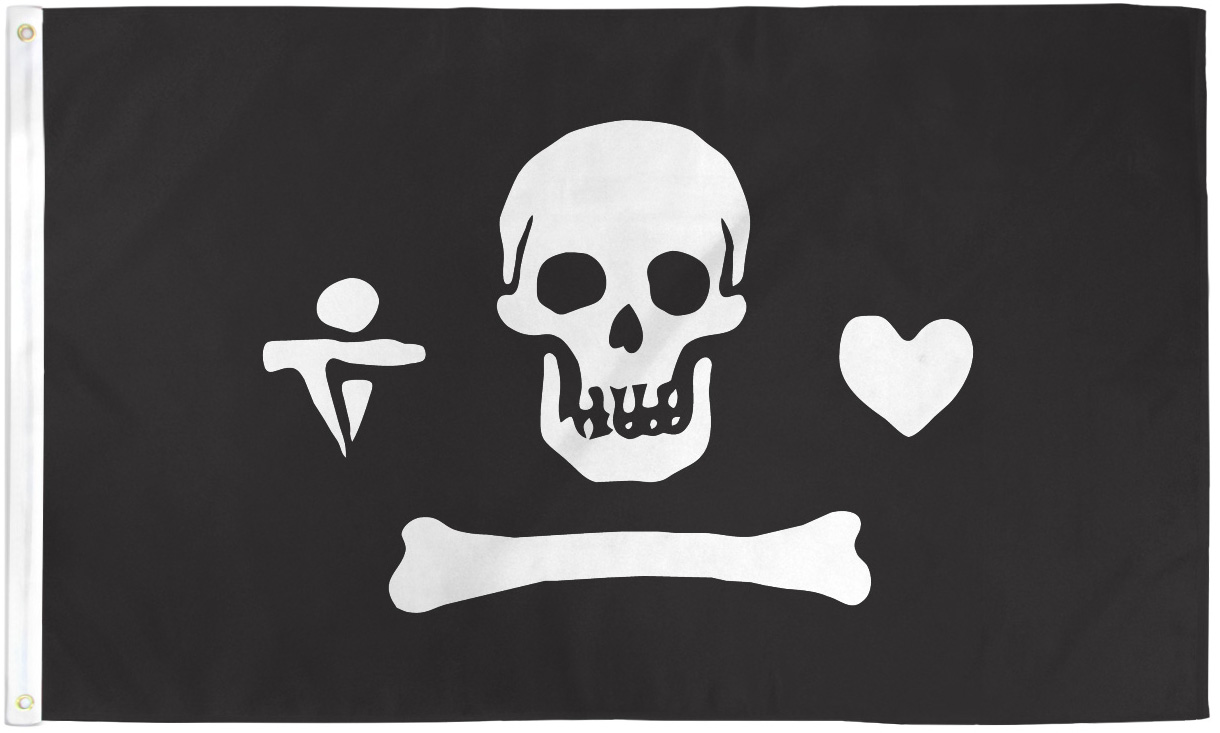 Stede Bonnet 3x5ft Pirate Flag