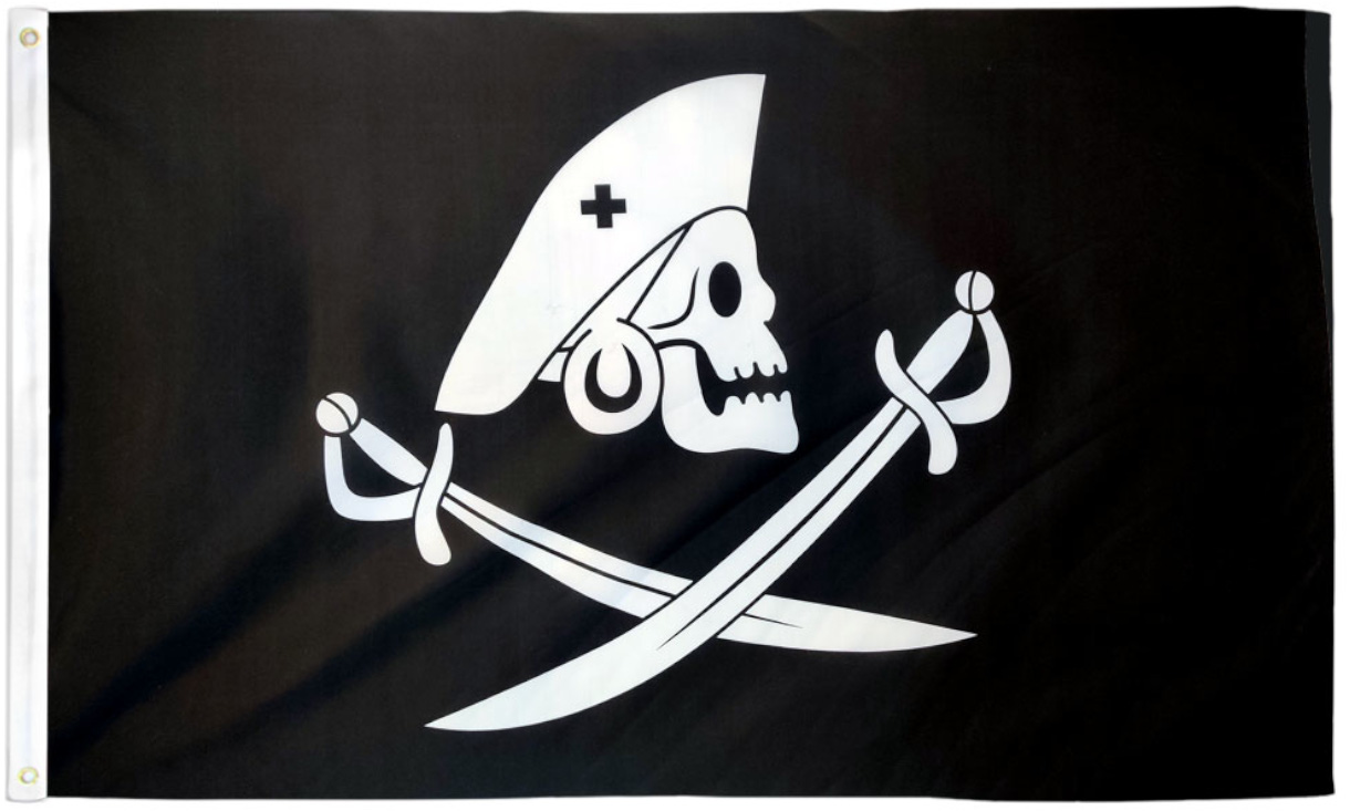 Edward England 3x5ft Pirate Flag