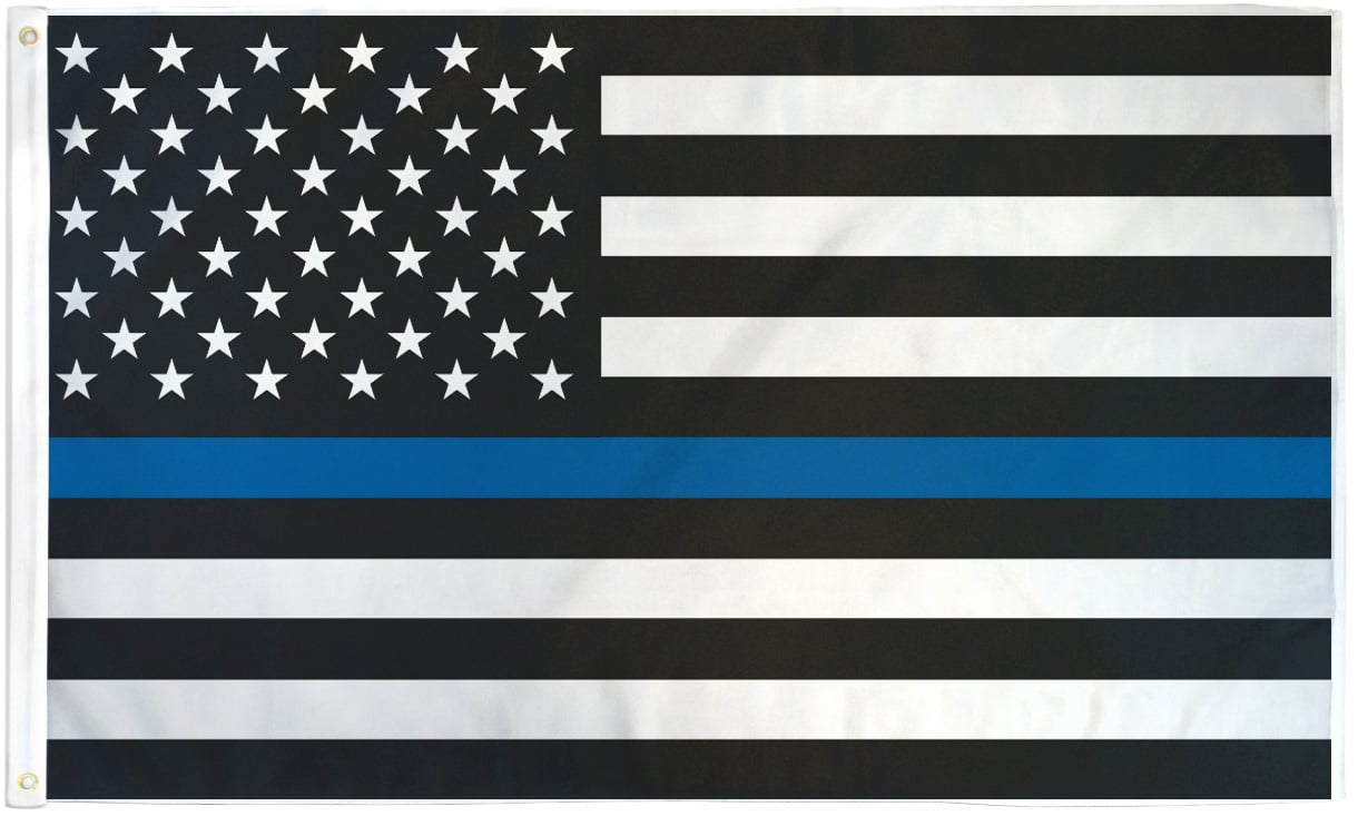 Massachusetts Thin Blue Line Police License Plate