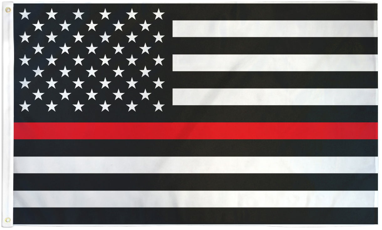 Blue & Green Line Flag Banner 3x5' ft USA Thin Red Police Fire Military 